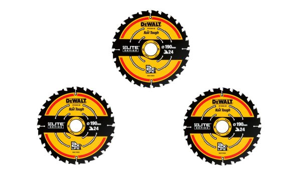 DeWalt ELITE Kreissaegeblaett. 190/30 mm SET